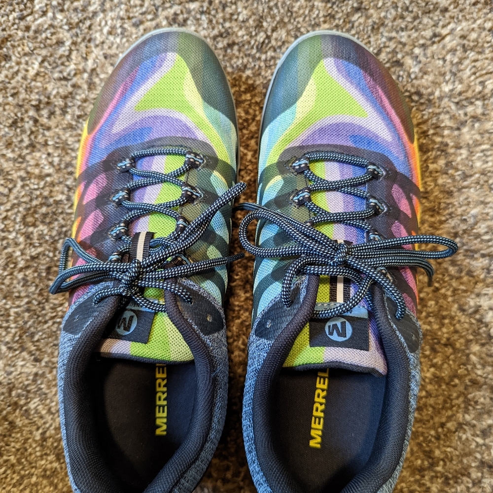 Merrell Antora 2 Rainbow Multi Blue Women Outdoors Hiking Shoes (J135430) Sz 9.5